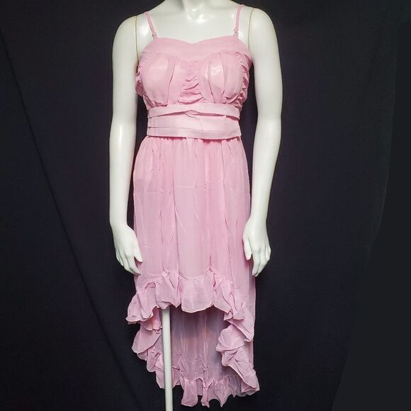 Angela Pink High Low Dress (L) - Picture 2 of 5